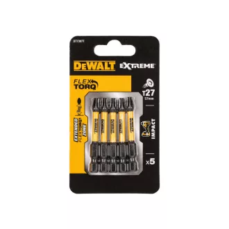 Vârf DEWALT Extreme Impact T27 x 57 mm (5 buc)