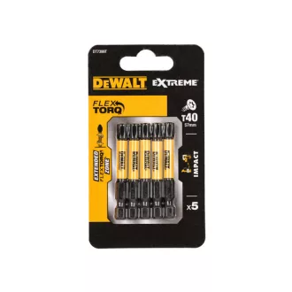 Vârf DEWALT Extreme Impact T40 x 57 mm (5 buc)