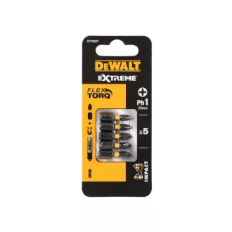Vârf DEWALT Extreme Impact Bit PH1 x 25 mm (5 buc)
