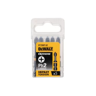 Vârf DEWALT Extreme Impact Bit PH2 x 57 mm (5 buc)