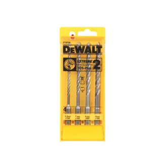   DEWALT EXTREME2 Set de burghie pentru piatră 4 piese SDS-Plus (5,5 -10 mm)