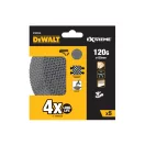 DEWALT EXTREME Rețea abrazivă cu velcro, lavabilă 125 mm / P120 (5 buc)