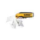 DEWALT Cuțit pliabil cu lamă trapezoidală cu portlamă