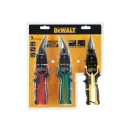DEWALT Set foarfece de tăiat plăci 3 părți