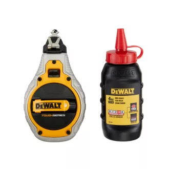 DEWALT Sfoară pentru trasat 3-în-1 cu praf roșu 30 m