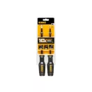 Set de șurubelnițe cu impact DEWALT 2 părți magnetice PH2 + SL8 mm