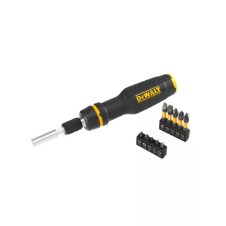 Șurubelniță cu clichet DEWALT cu set de biți