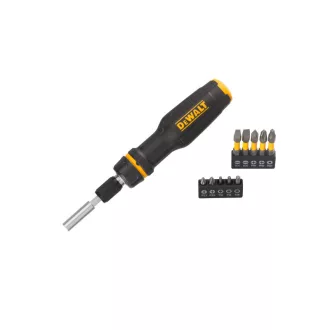 Șurubelniță cu clichet DEWALT cu set de biți