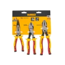 DEWALT Set de clești 3 piese izolați până la 1000 V (cu tratament termic cu laser)
