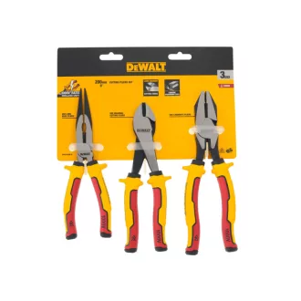   DEWALT Set de clești 3 piese izolați până la 1000 V (cu tratament termic cu laser)