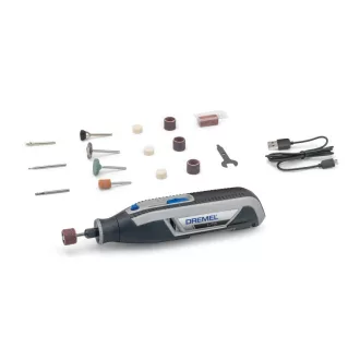   DREMEL Lite Unelte multifuncționale + Set de accesorii 15 piese încărcabil cu USB 7760-15