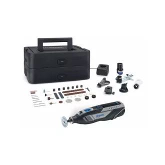   DREMEL Unealtă multifuncțională cu acumulator + set 65 accesorii 8260-5/65 (2 x acumulatori 2,0 Ah + încărcător)