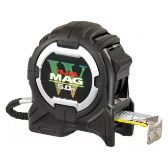   TAJIMA W-Mag Metru de măsurat 5 m x 25 mm cu scală pe ambele părți, cu carcasă magnetică