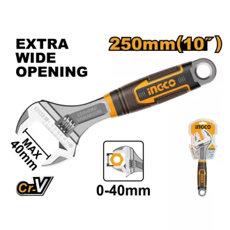 INGCO Cheie reglabilă 0-40 mm / 250 mm CrV