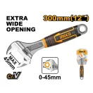 INGCO Cheie reglabilă de furcă 0-45 mm / 300 mm CrV