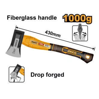   INGCO Topor pentru tăiere 1000 g cu mâner din fibră de sticlă