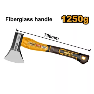  INGCO Topor pentru despicat 1250 g cu coadă din fibră de sticlă