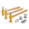 INGCO Set de ciocan și dreptar pentru caroserie, 7 piese, cu mâner Hickory