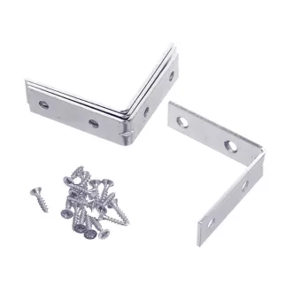   INGCO Conector de colț cu placă de îmbinare 20 x 20 mm (4 buc)