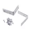 INGCO Conector de colț cu placă de îmbinare 20 x 20 mm (4 buc)