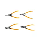 INGCO Set de clești pentru inele de siguranță, 4 piese de 180 mm