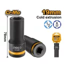 INGCO Cheie tubulară lungă 1/2" 19 mm CrMo