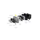 LEDLENSER Lanternă frontală industrială cu acumulator HF4R Work 500 lm/130 m, Li-ion