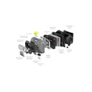 LEDLENSER Far industrial de cap pe baterii HF6R Work 800 lm/160m, CRI 80, Li-ion