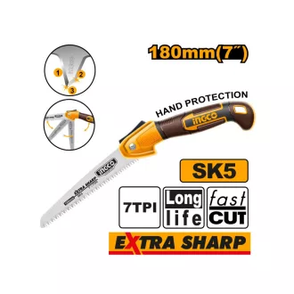 INGCO Fierăstrău pliabil pentru crengi 180 mm