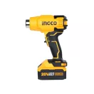 INGCO Pistol de aer cald pe baterie 550°C 20 V (1 x 4,0 Ah baterie + încărcător)