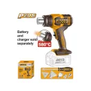 INGCO Pistol cu aer cald pe acumulator 580°C 20 V (fără acumulator și încărcător)