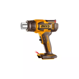   INGCO Pistol cu aer cald cu acumulator 580°C cu afișaj LCD 20 V (fără acumulator și încărcător)