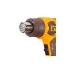 INGCO Pistol cu aer cald cu acumulator 580°C cu afișaj LCD 20 V (fără acumulator și încărcător)
