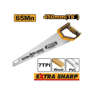 INGCO Fierăstrău cu spate 450 mm/7 TPI