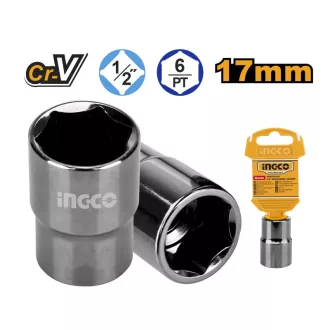 Cheie tubulară INGCO 1/2" 17 mm CrV