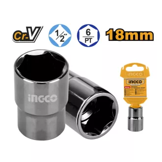 INGCO Cheie tubulară 1/2" 18 mm CrV