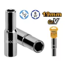 INGCO Cheie tubulară lungă 1/2" 19 mm CrV