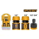 INGCO Set conectori rapidi, 3 piese