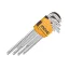 INGCO Set de chei torx lungi, 9 piese T10-T50 S2