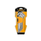 INGCO Set de chei torx lungi, 9 piese T10-T50 S2
