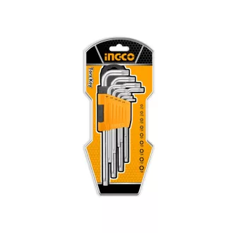 INGCO Set de chei torx lungi, 9 piese T10-T50 S2