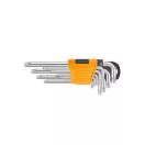 INGCO Set de chei torx lungi, 9 piese T10-T50 S2