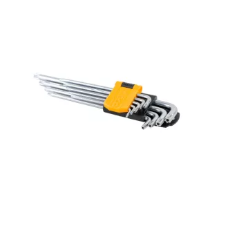 INGCO Set chei torx și imbus lungi, 18 piese