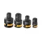 INGCO Set adaptoare pentru chei tubulare, 4 piese 1/4" <--> 3/8", 1/2" <--> 3/8"