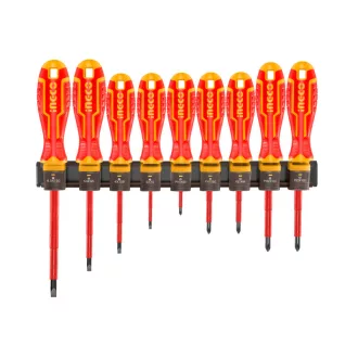   INGCO Set șurubelnițe 9 piese magnetice izolate până la 1000 V