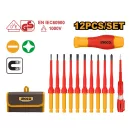 INGCO Set de șurubelnițe 12 piese, izolate până la 1000 V