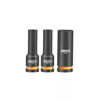   INGCO Set chei tubulare pentru jante din aluminiu, 3 piese 1/2" 17/19/21 mm CrMo