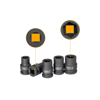   INGCO Set de chei tubulare cu clichet 10 bucăți 1/2" 10-24 mm CrMo