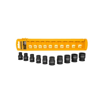   INGCO Set de chei tubulare cu clichet 10 bucăți 1/2" 10-24 mm CrMo