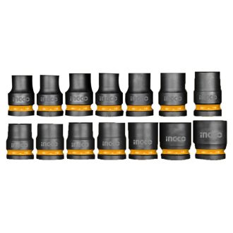 INGCO Set de chei tubulare 14 piese 1/2" 10-27 mm CrMo
